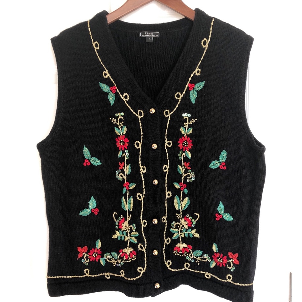 Holiday Christmas Sweater Vest size XL